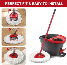Load image into Gallery viewer, Mop Head & Scrub Brush Refill Only For O-Cedar EasyWring 1 Tank System. Bucket & Handle NOT Included.