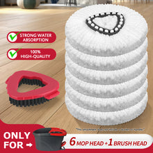 Load image into Gallery viewer, Mop Head & Scrub Brush Refill Only For O-Cedar EasyWring 1 Tank System. Bucket & Handle NOT Included.