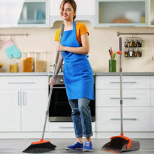 Load image into Gallery viewer, Upgraded Broom and Dustpan Set, 52" Long Handle Standing Combo with Self-Cleaning Teeth – Perfect for Pet Hair, Kitchen, Office, Home, Indoor & Outdoor Cleaning.