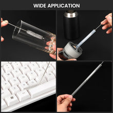 Load image into Gallery viewer, Straw Cleaner Brush Set, 10 Pieces 10 Inch Stainless Steel Handle Straw Brush Set, Extra Long Straw Brush for Tumbler, Sippy Cup, Water Bottle and Tubes