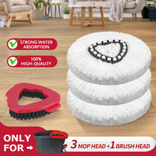 Load image into Gallery viewer, Mop Head & Scrub Brush Refill Only For O-Cedar EasyWring 1 Tank System. Bucket & Handle NOT Included.