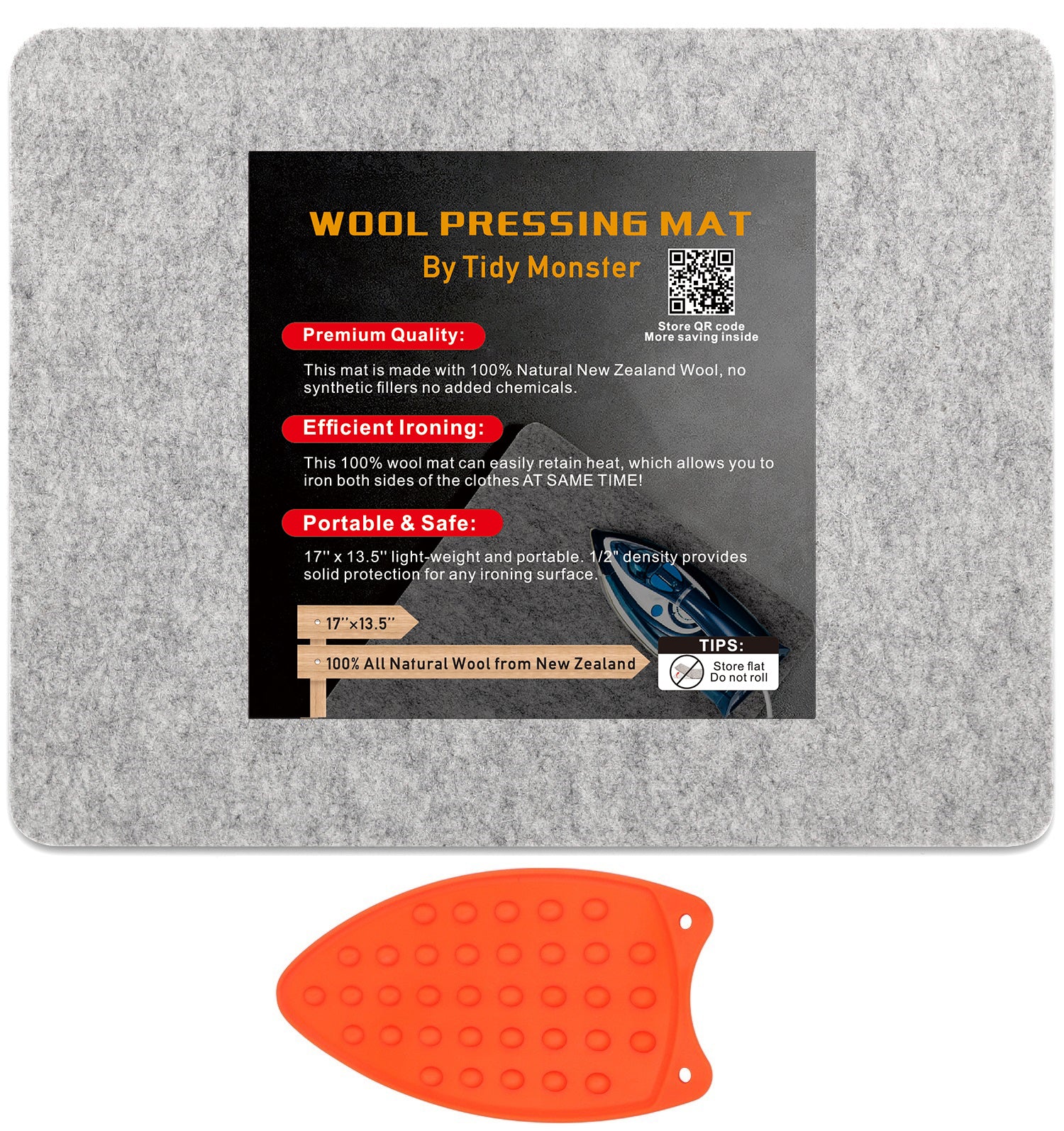 Buy Wool Pressing Mat for Quilting 17 x 24, 100% New Zealand