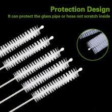 Load image into Gallery viewer, Straw Cleaner Brush Set, 10 Pieces 10 Inch Stainless Steel Handle Straw Brush Set, Extra Long Straw Brush for Tumbler, Sippy Cup, Water Bottle and Tubes
